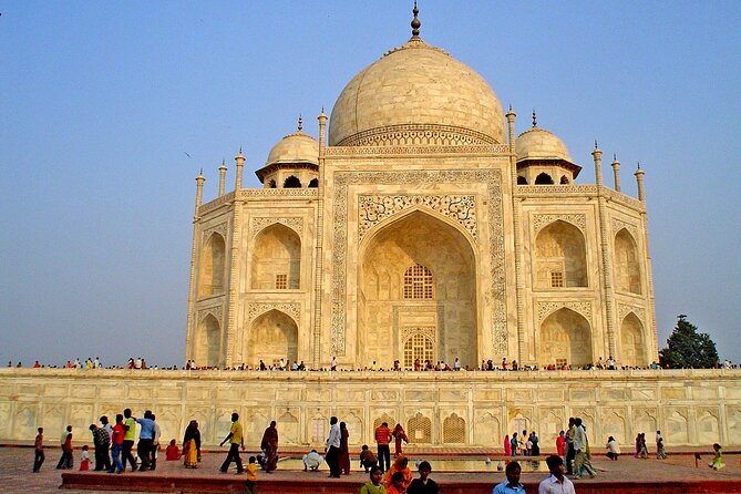 From Jaipur Private Taj Mahal & Agra Fort Tour with Delhi Drop - Agra Fort in one guided hour: red sandstone, big scale