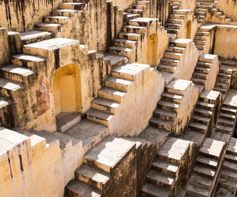 From New Delhi: Jaipur Tour by Fast Train or by Private Car - Panna Meena Ka Kund Stepwell: Those Patterned Stairs