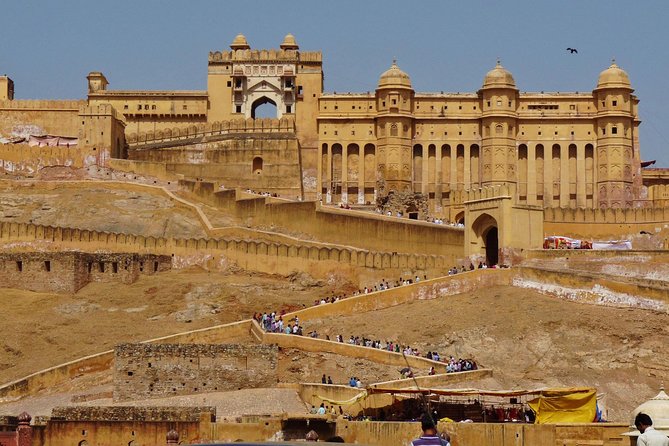 Jaipur Full Day City Tour visit Hawa Mahal, Amber Fort & City Palace - Amber Fort: Jai Mandir Views and the “Lake Below” Moment