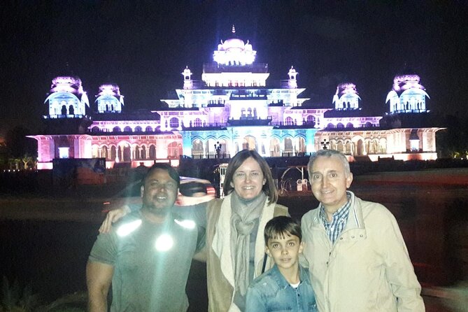 Jaipur Night Tour with Scenic Sunset at Monkey Temple - Birla Mandir After Dark: White Marble Calm Before the Viewpoints