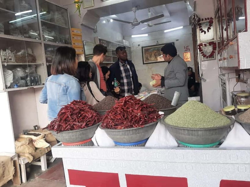 Jaipur: Spice Market and Street Food Walking Tour - Spice-market energy starts at Shri Chandpole Hanuman Ji Temple