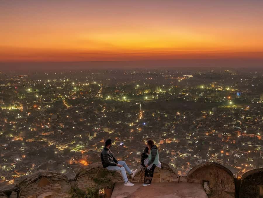 Jaipur: Tour with Nahargarh Sunrise or Monkey Temple Sunset - Outside-view stops at night: what you’ll actually be getting